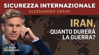 Iran: quanto durerà la guerra? La diretta con Alessandro Orsini
