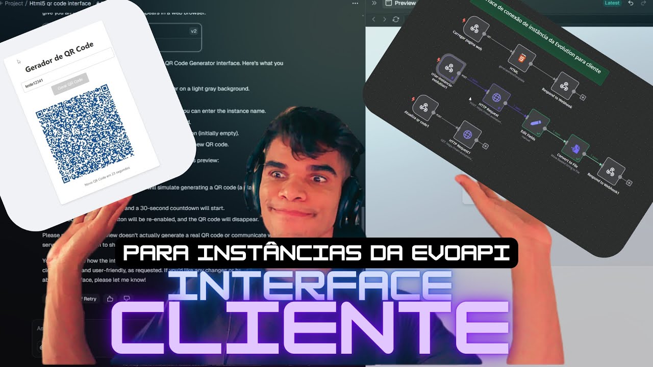 Pagina Web no n8n | Interface para cliente conectar instância da evolution v2.2.0