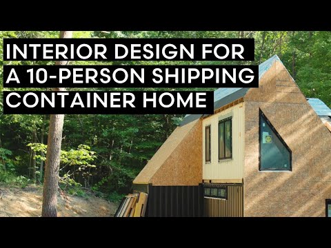 Interior Design for a 10-Person Shipping Container Home