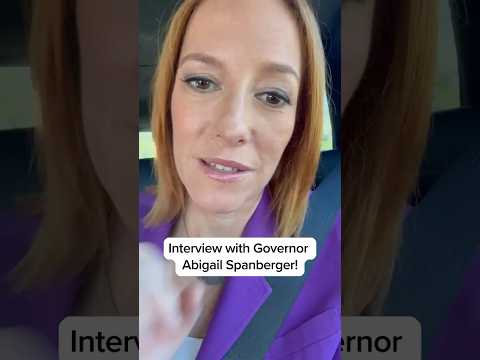 Tonight! Interview with Governor Abigail Spanberger!