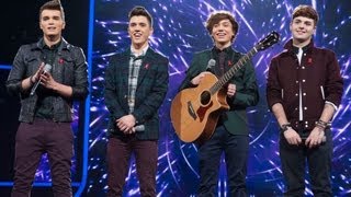 Union J sing Emeli Sande/Labrinth's Beneath You're Beautiful - Live Week 9 - The X Factor UK 2012