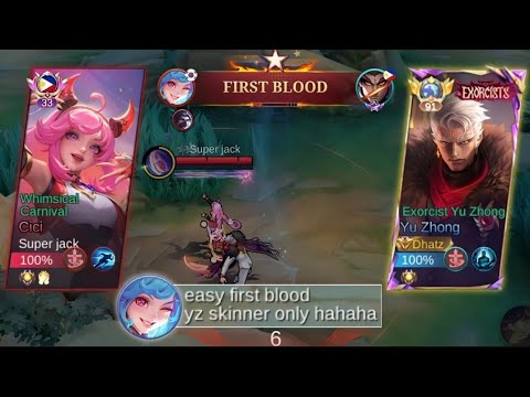 FINALLY A PRO CICI GLOBAL OPPONENT IN EXP LANE! | YU ZHONG COUNTER - MLBB