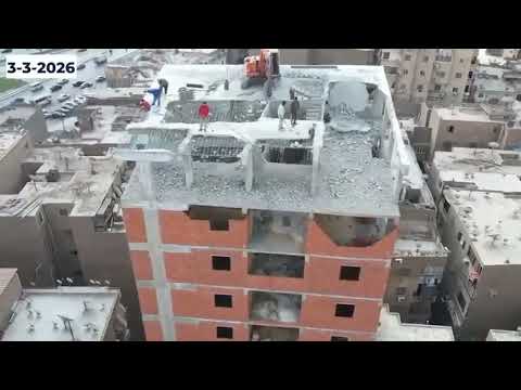أشرف محافظ القاهرة على بدء أعمال إزالة ٨ أدوار مخالفة مقامة بدون ترخيص بمنطقة الزيتون