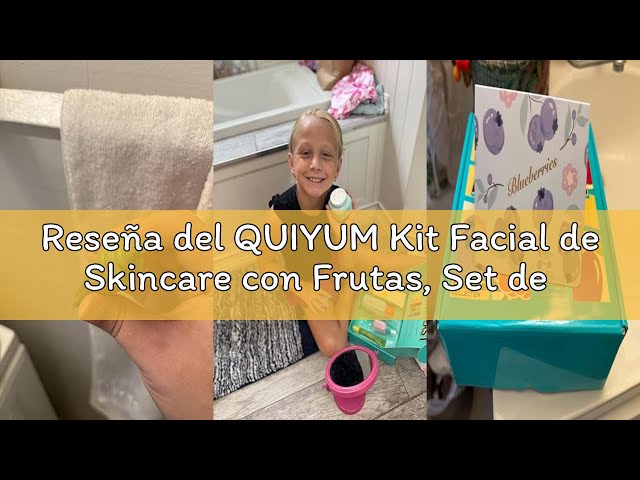 Vídeo relacionado con QUIYUM Set de Regalo de Cuidado de la Piel con Frutas para Adolescentes, Kit Facial de Skincare de 5 Piezas, Rutina Beauty para Mujeres con Hidratación Intensa y Luminosidad Natural