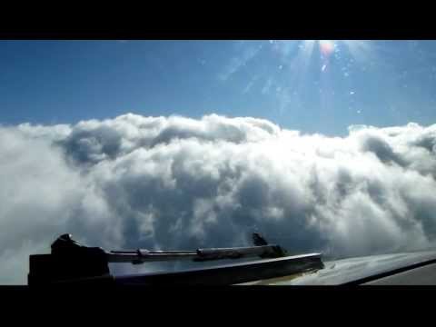 Boeing 737-800 flying into clouds
