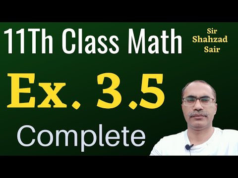 Exercise 3.5 Complete || 11Th Class Math Chapter 3 || Matrices And Determinants