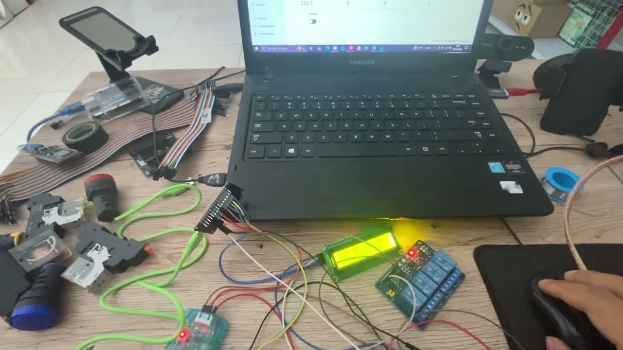 Monitoring Tegangan Arus 2 Sensor PZEM-004t