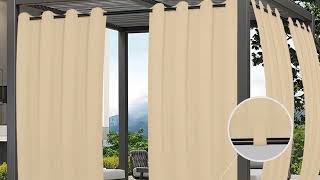 🌧️ Waterproof Outdoor Curtains – Weatherproof Privacy & Shade