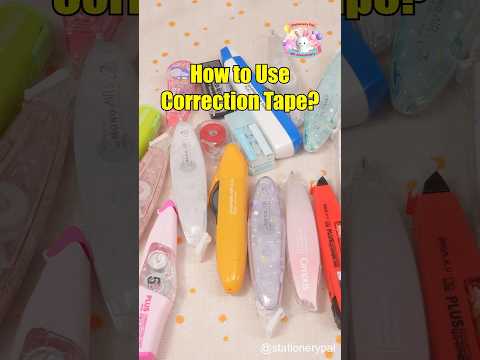 Part of a video titled How to Use Correction Tape? #shorts - YouTube