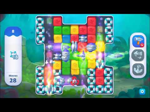 Fishdom Blast Level 8 - NO BOOSTERS GAMEPLAY 🐠 | SKILLGAMING ✔️