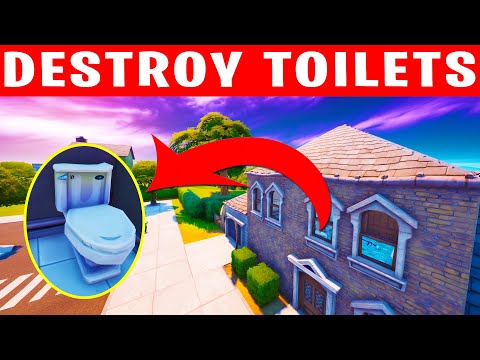 Destroy Toilets - Fortnite location