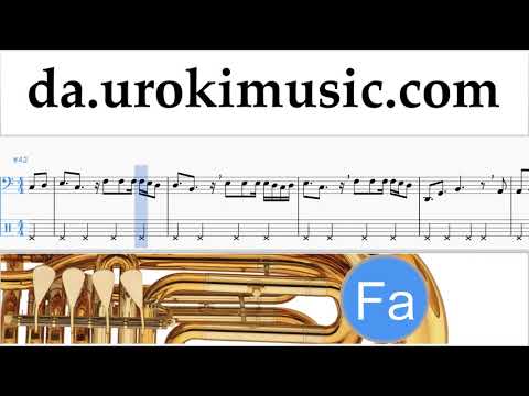 Lær At Spille Tuba Clean Bandit - Rockabye ft Sean Paul Anne-Marie Uddannelse Metode Del 2 um-i246