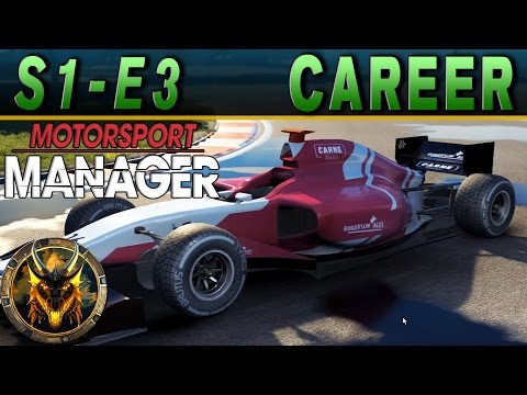 Motorsport Manager PC Career Mode S1E3 - MELO CRASHES INTO THE WALL