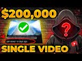 How he made $200K with 1 video on faceless youtube channel😱