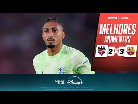 Gols e lances de Levante x Barcelona