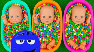 Satisfying Video l How to Make Rainbow Bathtubs into Mixing Slime with Glitter Pool Cutting ASMR 66 