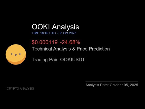 OOKI (OOKIUSDT) Technical Analysis - Price Prediction & Buy or Sell October 05, 2025