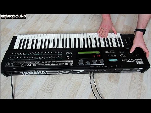 YAMAHA DX7 II FM Synthesizer (1987) with Grey Matter E! expansion board