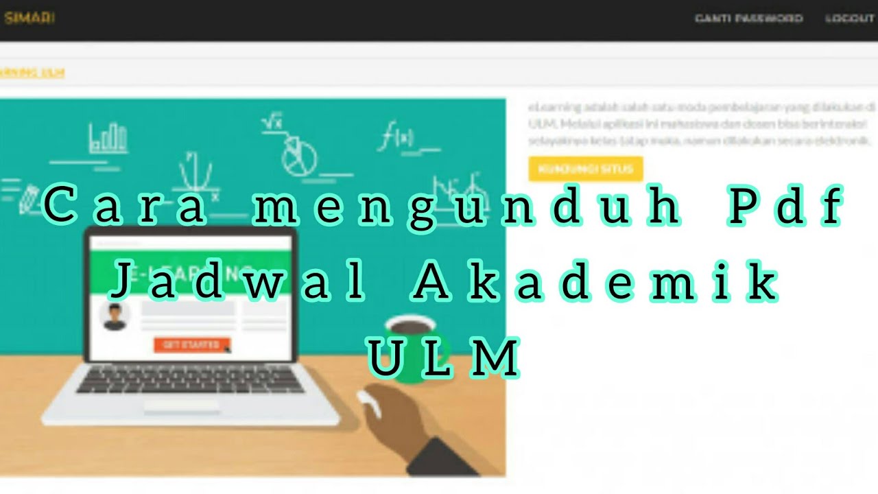 Cara mengunduh Pdf Jadwal Akademik ULM