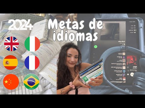 METAS DE IDOMAS 2024 | Como eu vou estudar 6 línguas