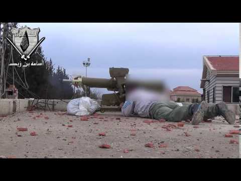 استهداف لواء أسامة بن زيد بصاروخ كونكورس خزان حاجز الديرخبية في ريف دمشق