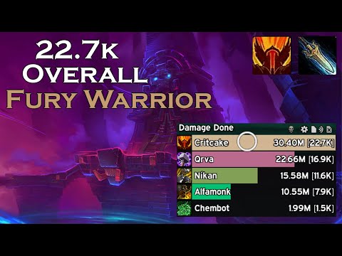 DoS +16 | 22.7k Overall DPS | Kyrian Fury Warrior