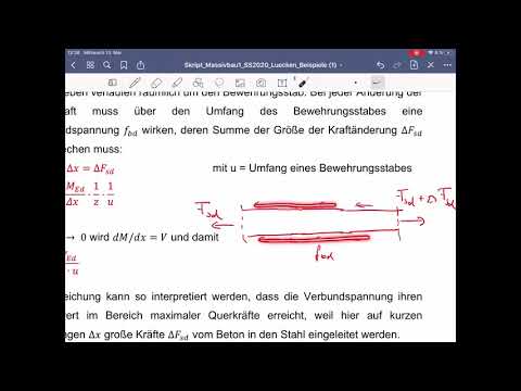 Massivbau 1, Vorlesung 13 - Verankerungslängen