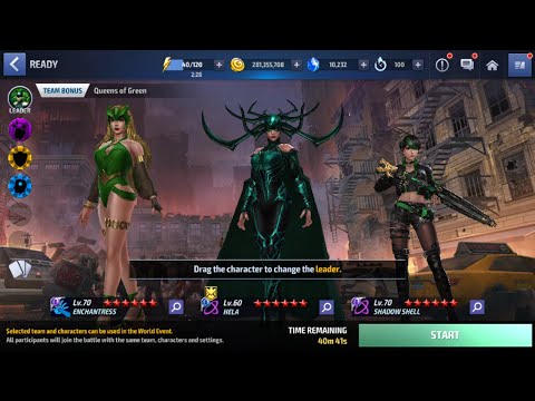Marvel Future Fight World Event  Hela,Shadow Shell,Enchantress