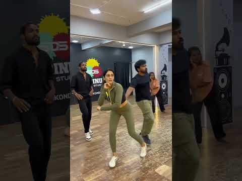 Dhee20 judges Regina Cassandra ￼and Vijay binni master practice at Srinu Dance Studio…🔥 #dhee