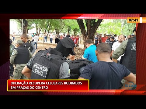 Operação recupera celulares roubados em praças do Centro de Teresina 03 02 2021