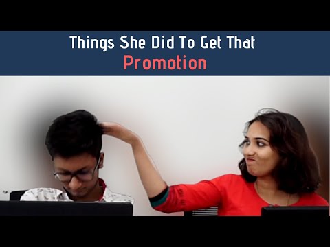 What she did to get Promotion. checkout this hilarious video=