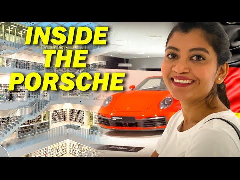 A Day in Stuttgart 🇩🇪: Exploring Porsche Museum and City Library | Stuttgart's Top Tourist Spots