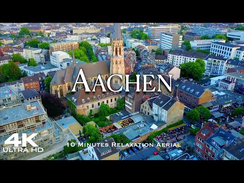 AACHEN 🇩🇪 Drone Aerial Drohne 4K | Aken Aix-la-Chapelle Germany Deutschland