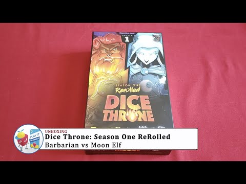 [Unboxing] Dice Throne: Barbarian vs Moon Elf by Roxley Games (Play It Yourself)