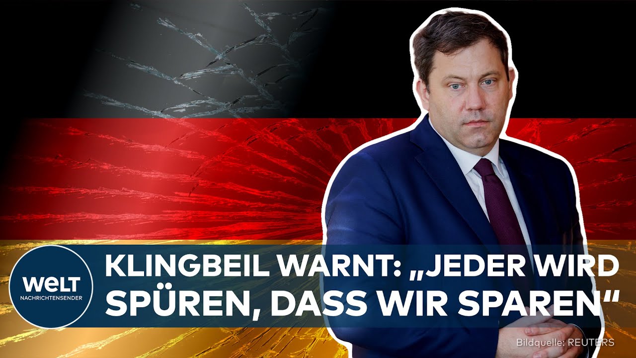 DEUTSCHLAND: „Werden den Menschen etwas abverlangen müssen“ Finanzminister Klingbeil pessimistisch