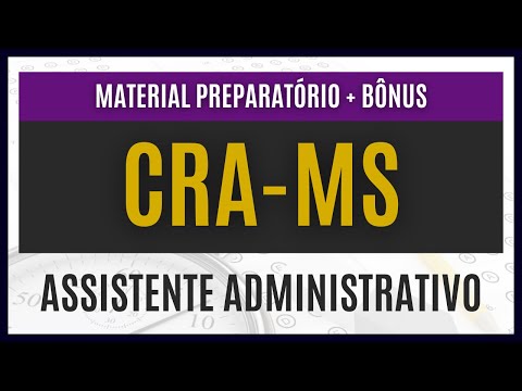 Concurso CRA-MS 2023 - Apostila PREPARATÓRIA para Assistente Administrativo