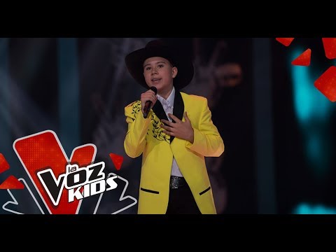 Juan Esteban sings 25 rosas - Blind Auditions | The Voice Kids Colombia 2019