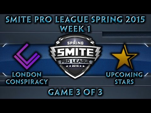 Smite Pro League: EU Week 1 - London Conspiracy vs. Upcoming Stars (Game 3 of 3)