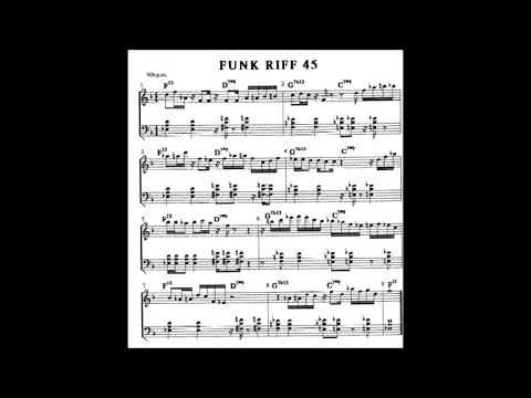 Andrew D. Gordon - riff 45 - jazz funk - tutorial lesson keyboard piano