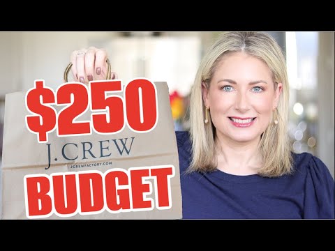 Compras dentro do orçamento - o que você consegue por US $ 250 na J Crew Factory?