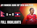Nepal 9 0 Laos Historic Victory AFC Women S Asian Cup 2026 Qualifiers Full Highlights