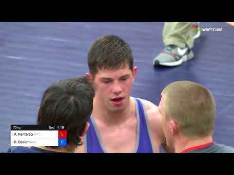 2018 FS WTT Challenge/Senior Men 70 3rd Place - Alec Pantaleo (MRTC) Vs. Ryan Deakin (Nort).mp4