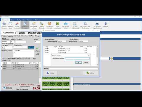Excluir e transferir produtos
