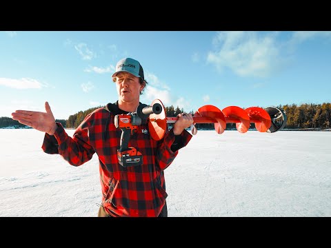 The BEST Run and Gun Ice Auger? Eskimo Pistol Bit + Milwaukee Fuel M18 Review/Test