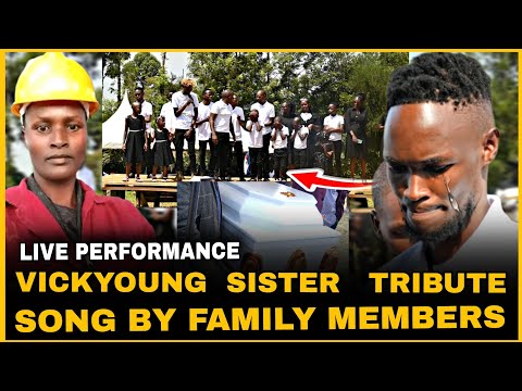 VICKYOUNG SISTER BURIAL  TRIBUTE SONG | MOURNERS CRY AS VICKYOUNG SHADE TEARS  ON STAGE 
