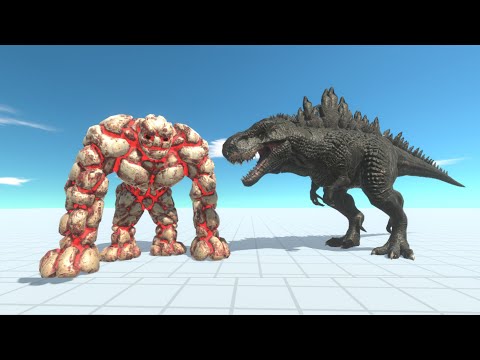 LAVA GOLEM vs GODZILLA - Animal Revolt Battle Simulator