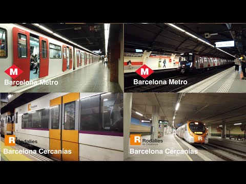 Barcelona Metro & Barcelona Cercanías Rodalies | Apr & May 2025 Compilation | 16 min 28 sec | 4K