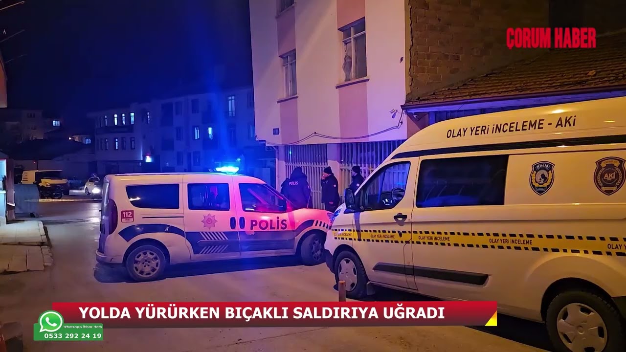 YOLDA YÜRÜRKEN BIÇAKLI SALDIRIYA UĞRADI, MANAV DÜKKANINA SIĞINDI