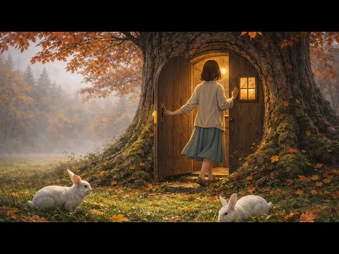 The Girl Living Beneath an Autumn Maple Tree 🍁 | Cozy Ghibli Inspired Fall Animation