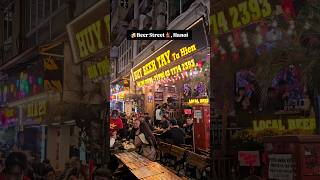 📍Beer street, Hanoi, Vietnam #shorts #ytshorts #travel #viet…